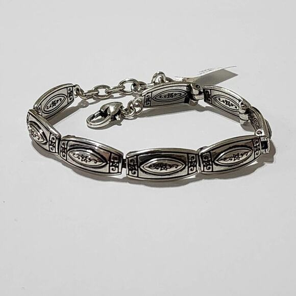 Brighton J30650 Silver Plated Link Bracelet Designer Jewelry - Picture 1 of 5